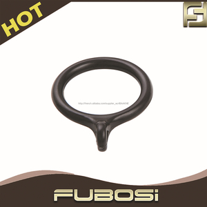 Hot vente anneau de rideau en métal noir, vente en gros bague de serrage pour le rideau - Product Image 1