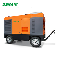 Compresseur d'air à vis diesel 25 bar haute pression 330 psi pour l'industrie de l'exploration et des mines