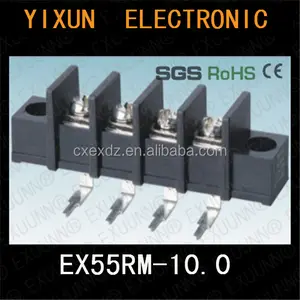 30A PCB 장벽 터미널 블록 10 미리메터 피치 절연 터미널 커넥터 전원 전기 EX55RM-10.0