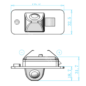 Xe hệ thống chiếu hậu 170 độ tầm nhìn ban đêm xe máy ảnh Dash Cam không thấm nước Đặc biệt xe ẩn máy ảnh - Product Image 2