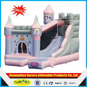 el precio de fábrica de la <span class=keywords><strong>princesa</strong></span> encantado castillo hinchable inflable con tobogán - Product Image 1