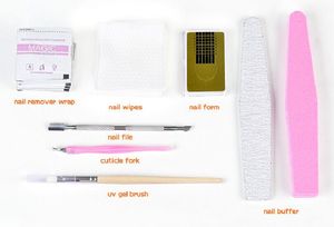 Fasle Nails base Led / Uv lampe Uv <span class=keywords><strong>Gel</strong></span> Set pour Nail conseils Builder Kit - Product Image 3