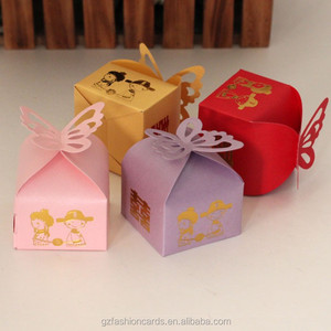 Boîtes à bonbons en papier imprimées personnalisées en forme <span class=keywords><strong>de</strong></span> papillon, boîte à bonbons <span class=keywords><strong>de</strong></span> <span class=keywords><strong>mariage</strong></span>, offre spéciale - Product Image 2