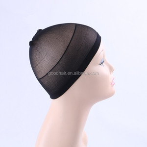 Logo personnalisé et emballage Deluxe Dream <span class=keywords><strong>Beige</strong></span> Perruque Cap 2 PCS/Pack Extensible Élastique Filet À Cheveux <span class=keywords><strong>Snood</strong></span> Perruque Cap Hairnet Cheveux Maille - Product Image 5