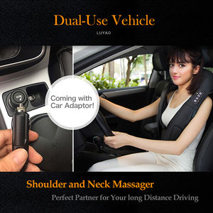 Masajeador de cuello y hombros <span class=keywords><strong>Shiatsu</strong></span> 3D recargable con calor, chal de masaje de espalda eléctrico para aliviar el dolor, coche doméstico - Product Image 5