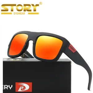 D720 DUBERY high quality uv400 sport sunglasses men new fashion rectangle skiing polarized sunglasses WITH CASE