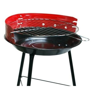 Ortable 14 Inch teteel harharcoal arbecue OUND riririll con Adjustable ooooking eight para Garden arty ututdoor amping - Product Image 4