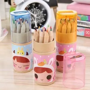 Set Pensil Warna Pensil Kayu 12 Warna Promosi