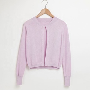 Personalizada de fábrica de estilo occidental de estilo corto damas cuello redondo de manga larga suéter de invierno <span class=keywords><strong>abrigo</strong></span> - Product Image 4