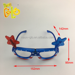 Night Party Lampeggiante Bicchieri di Plastica LED Occhiali Da Sole Stella per 4th of July - Product Image 6