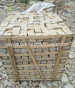 Giallo granito ciottoli <span class=keywords><strong>giardino</strong></span> pavimentazione in pietra - Product Image 3