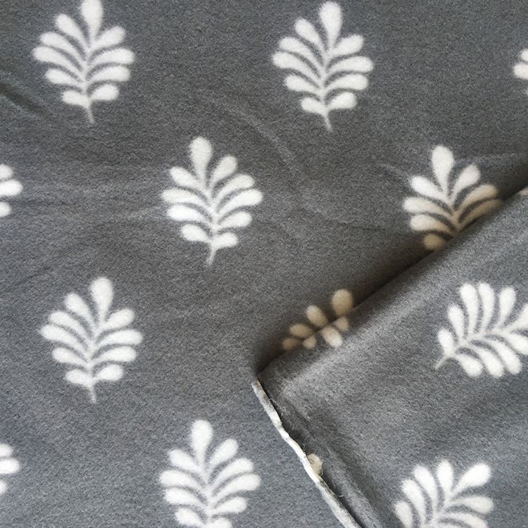 100% полиэстер 280gsm полярный медведь Флисовое одеяло ткань