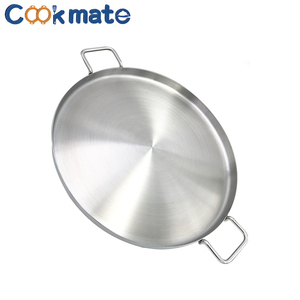 Cero defectos saludable redondo de acero inoxidable plana Taco Fry Pan plancha Grill México cómales - Product Image 5