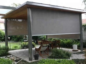 Persianas Enrollables Resistentes al Viento con Control Remoto, Cortinas para Ventanas de Exterior con Instalación en Pared y Cubierta Superior - Product Image 6