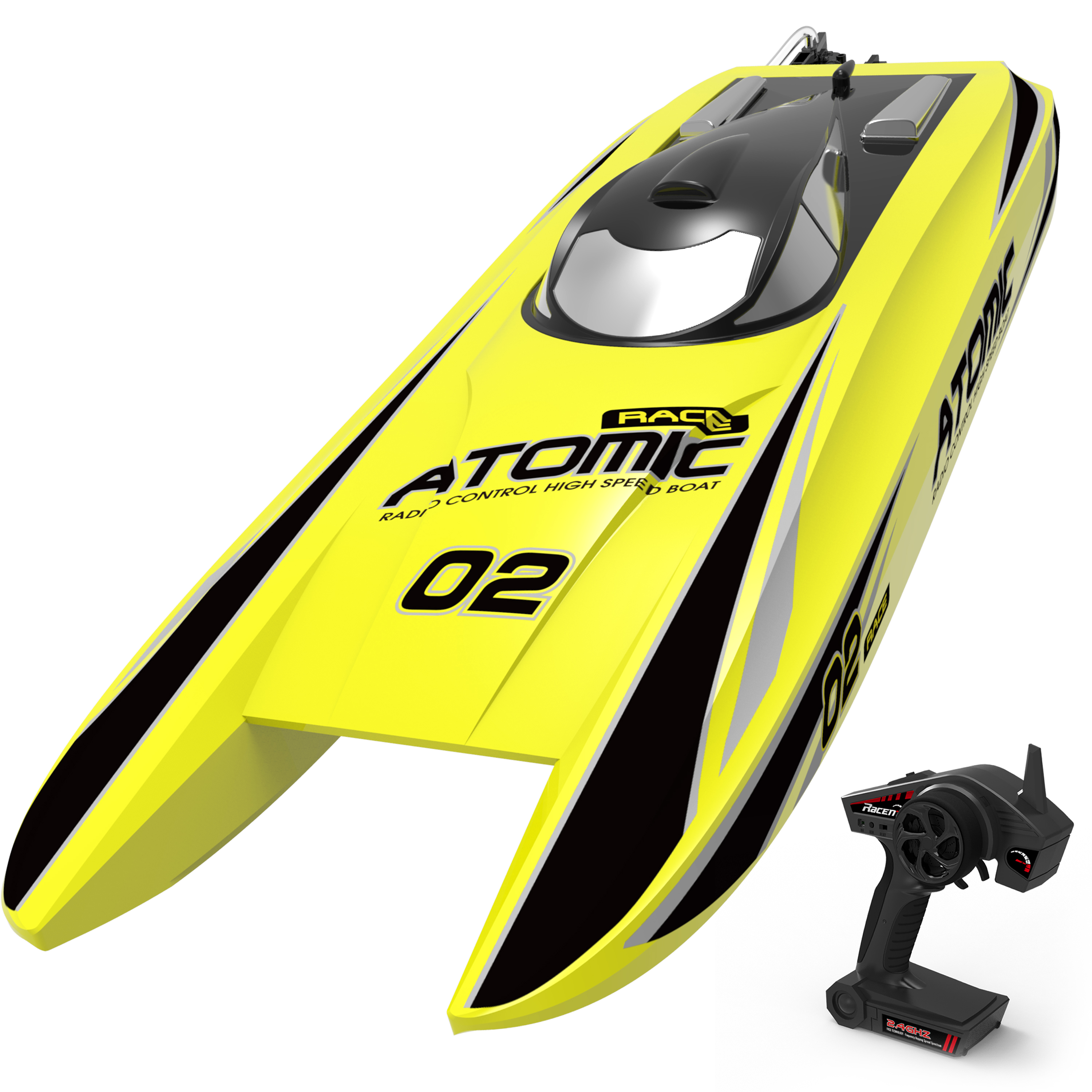 Hot Water Electric Surfing RC Boat 2.4G 4CH 30KM/H Self Righting