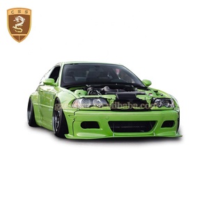 Piezas de Carrocería para <span class=keywords><strong>BMW</strong></span> Serie 3 E46, Estilo Rocky <span class=keywords><strong>B</strong></span>, Alerón Delantero, Cejas de Rueda, Faldones Laterales, Kits de Carrocería Ancha - Product Image 2