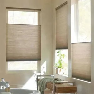 UV protection Blackout double Pleated Paper Shade double cell honeycomb blinds up and down
