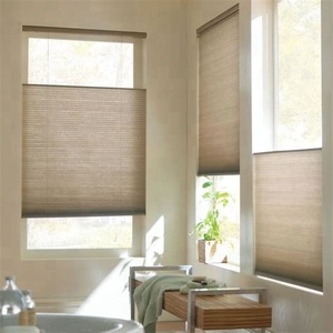UV protection Blackout Double Pleated <strong>Paper</strong> Shade Double Cell Honeycomb <strong>Blinds</strong> up and Down - Product Image 1