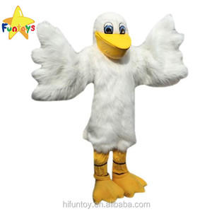 Funtoys blanco tucán Pelícano personaje mascota disfraz adulto - Product Image 1