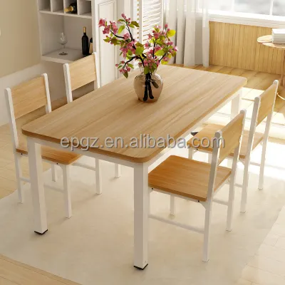 高品質レストラン木製ダイニングテーブルと椅子セット