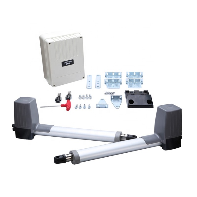 Factory Price 24V DC 300kg Wifi Automatic Gate Opener Double Swing Solar Auto Electric Gates Automatic Swing Gate Opener