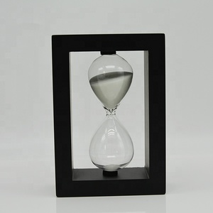 Black Frame Blue <strong>Sand</strong> 25-Minute <strong>Art</strong> Deco <strong>Sand</strong> Timer Hourglass for Christmas and Chinese New Year - Product Image 6
