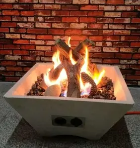 室外火盆燃气原木陶瓷篝火原木套装