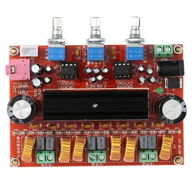 XH-M139 DC12V-24V 2*50W + 100W 2.1 Canali Subwoofer Amplificatore Digitale di Bordo Chip di TPA3116D2