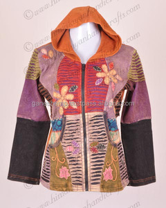 Beautiful Bohemian Enzyme Wash Hoodies Jacket Ladies <b>Clothing</b> CSWJ 351 - Product Image 4