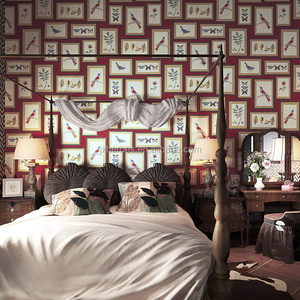 3D Vif Fleur et Oiseau Peinture Cadre Design Salon Chambre Salle à manger Papier Peint Décoration <span class=keywords><strong>De</strong></span> <span class=keywords><strong>La</strong></span> Maison - Product Image 4