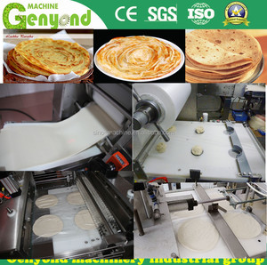 Stainless Steel Automatic Roti Bread <strong>Chapatti</strong> Multi Layers Lacha Paratha Making Forming Moulding Film Covering Pressing <strong>Machine</strong>