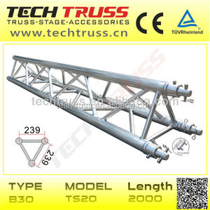 <span class=keywords><strong>Maggiolina</strong></span> techo de la tienda Longitud = 2000 mmm espiga Triangular de aluminio plateado Trussing B30-TS20 - Product Image 1