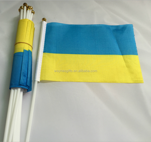 Logo di alta qualità stampato in <span class=keywords><strong>mano</strong></span> promozionale bandiera ucraina meglio accolto <span class=keywords><strong>per</strong></span> la pubblicità e gli eventi - Product Image 2