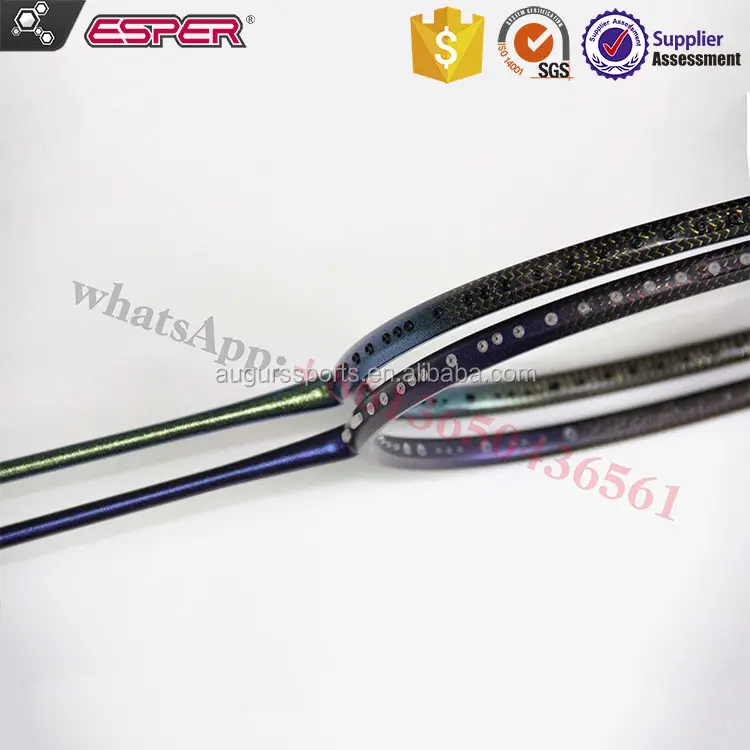 Victoryy X80woven-titanium (OEM full carbon badminton rakcet racquet) fabrikant van badminton en tennis racket