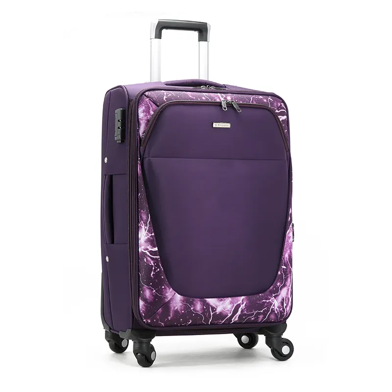 2019 di Nylon Impermeabile Materiale Spinner Ruota di Fabbrica All'ingrosso Borse Trolley Borsa di Viaggio Dei Bagagli