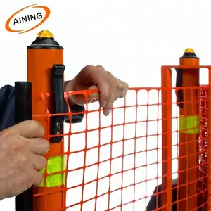 1*50 M 70*40 Mm 90gsm Plastic Bouw Road Barrière Waarschuwing Oranje Veiligheidshek Netto Voor Uk markt