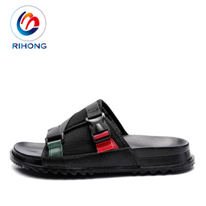 Pantoufles de chambre pour hommes, couleur unie, noir, eva, styliste, bon marché, vente en gros - Product Image 3