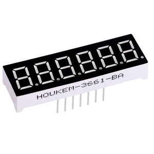 Houkem Common Anode HouKem-3061-BW White 7 <strong>Segment</strong> 6 Digit LED Display 0.3'' for America <strong>Market</strong> - Product Image 6