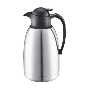 Garrafa térmica de aço inoxidável, bule de café, chaleira de vácuo 68oz/2 litros