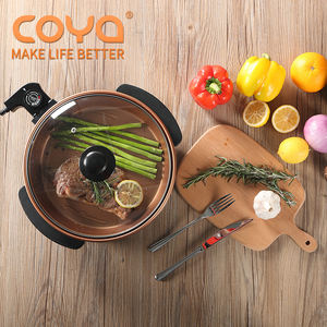 Sartén Eléctrica Redonda Antiadherente de 1500w, de Aluminio y Cobre, para Pizza, sin Aceite - Product Image 2