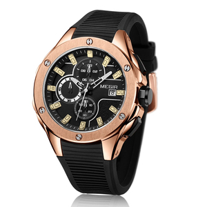 MG 2053 Megir 남성 브랜드 럭셔리 블루 실리콘 크로노 그래프 Megir Montre Marque Megir Marca De Relojes - Product Image 4