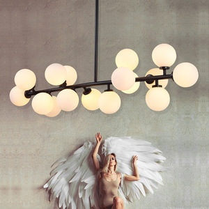 Nouvelle suspension moderne en verre dépoli pour intérieur - Product Image 4