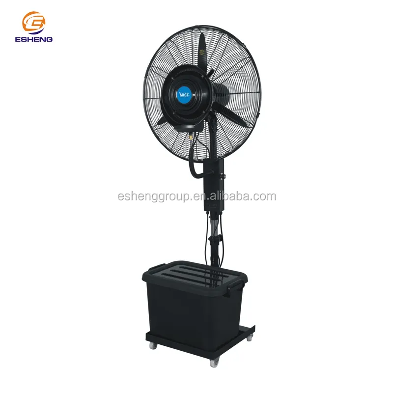 outdoor portable water air cooling factory industrial mist pedestal fan with high pressure