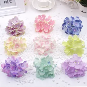 10センチメートルArtificial Silk Hydrangea Flowers Head結婚式Decoration