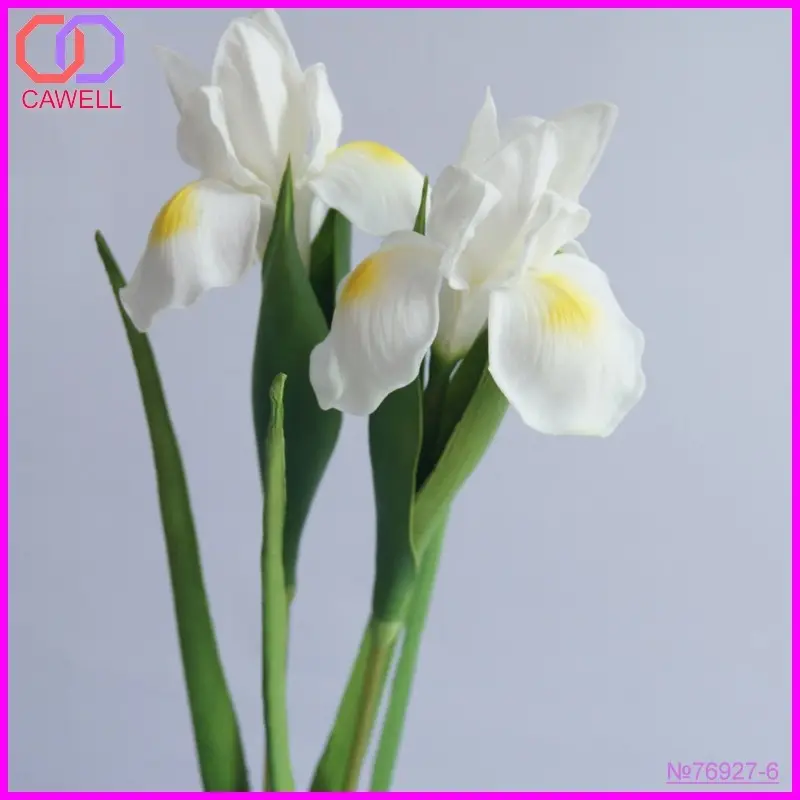 Flor artificial de tacto real de PU Iris
