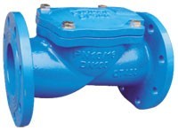 Van một chiều kiểu mặt bích bằng gang dẻo, van chặn bằng thép không gỉ cho nước với bộ điều khiển điện từ - Product Image 2