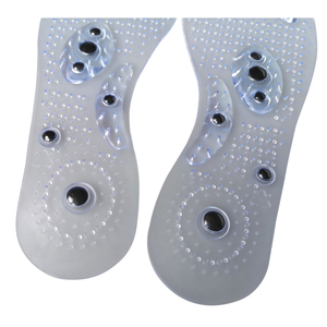 Vendita a caldo a tutta lunghezza trasparente in PVC piatte plantare supporto ortotico magnetico comodo massaggio agopuntura solette - Product Image 4