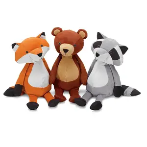 Nuevos materiales de tela made Forest tres mejores amigos oso zorro y mapache Peluches