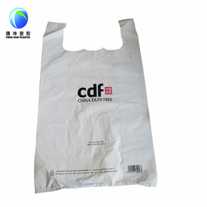 50 Micron A Buon Mercato <span class=keywords><strong>T</strong></span> <span class=keywords><strong>Shirt</strong></span> Sacchetto di Plastica HDPE Usa E Getta su Rotolo - Product Image 4