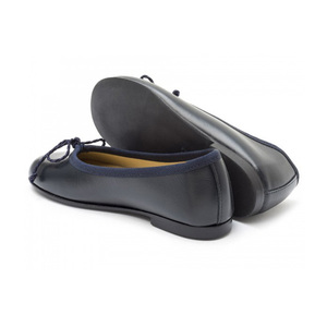 Choozii Nero Bianco Piatto Scarpe di Cuoio di Balletto Delle Ragazze Del Bambino Sveglio Slip on Semplice a Buon Mercato Molle Del Bambino Dei Pattini di Balletto con Big Bowtie - Product Image 4